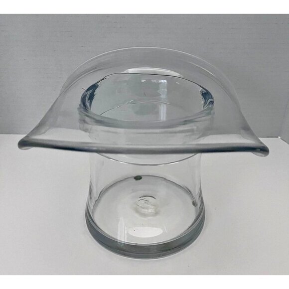 VTG- Blenko Top Hat Clear Vase 8432M